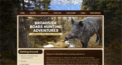 Desktop Screenshot of broadsideboarshunting.com